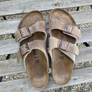 Men’s Leather Arizona Birkenstocks Size 42